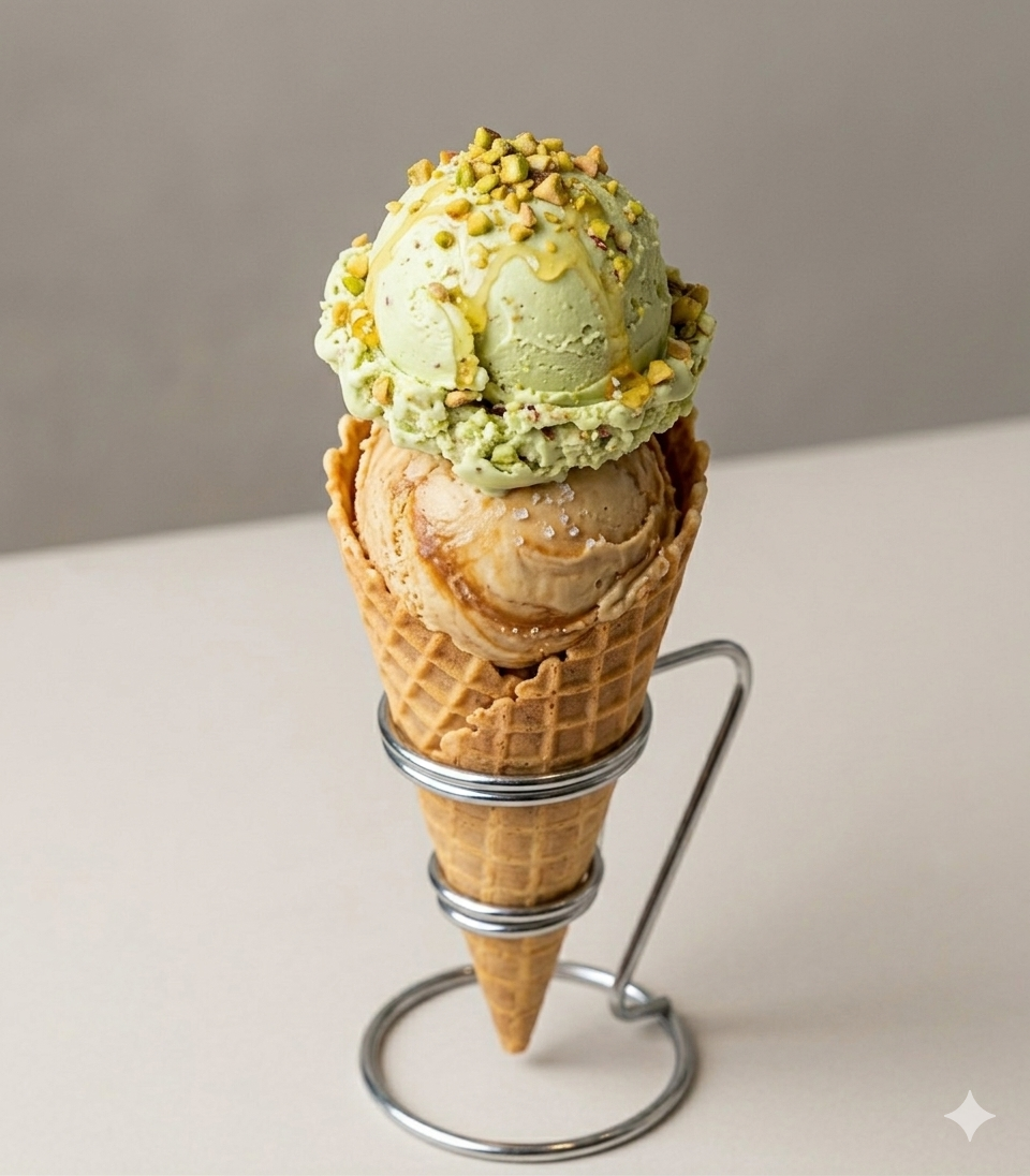 Seasonal dessert presentation